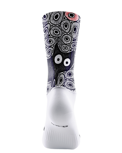 ROCKBROS Monochrome Cat Graphic Cycling Socks