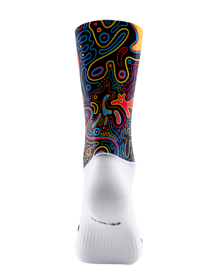 ROCKBROS Psychedelic Fluid Graffiti Cycling Socks