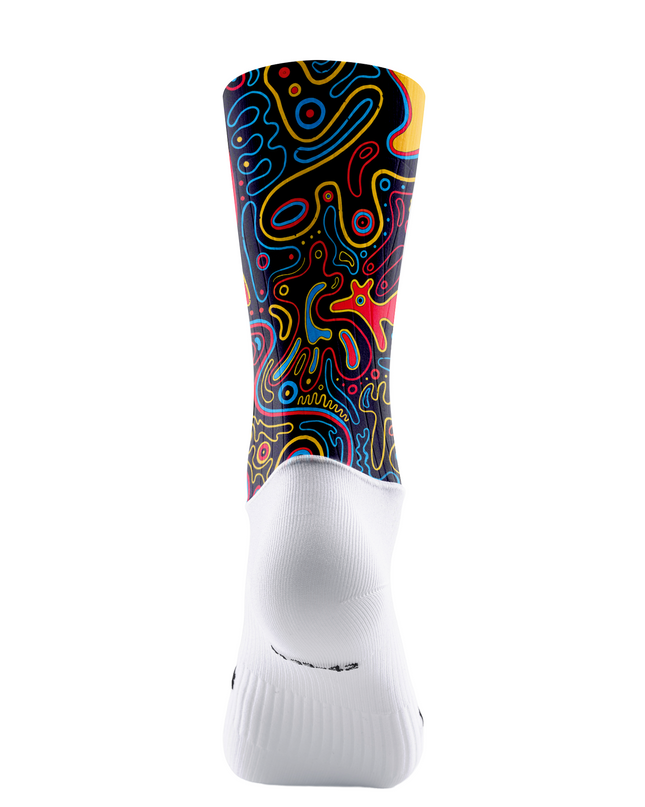 ROCKBROS Psychedelic Fluid Graffiti Cycling Socks