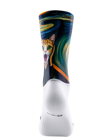 ROCKBROS Scream Cat Graphic Cycling Socks