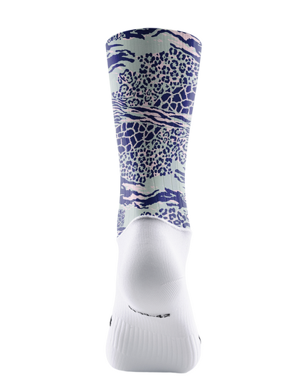 ROCKBROS Women's Mixed Animal Print Sage Green & Navy Padded Cycling Shorts