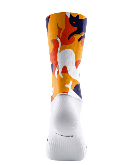 ROCKBROS Autumn Cat Mosaic Cycling Socks