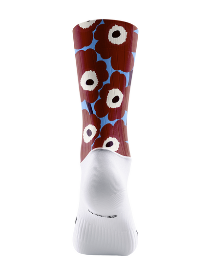 ROCKBROS Retro Brown Poppy Floral Cycling Socks