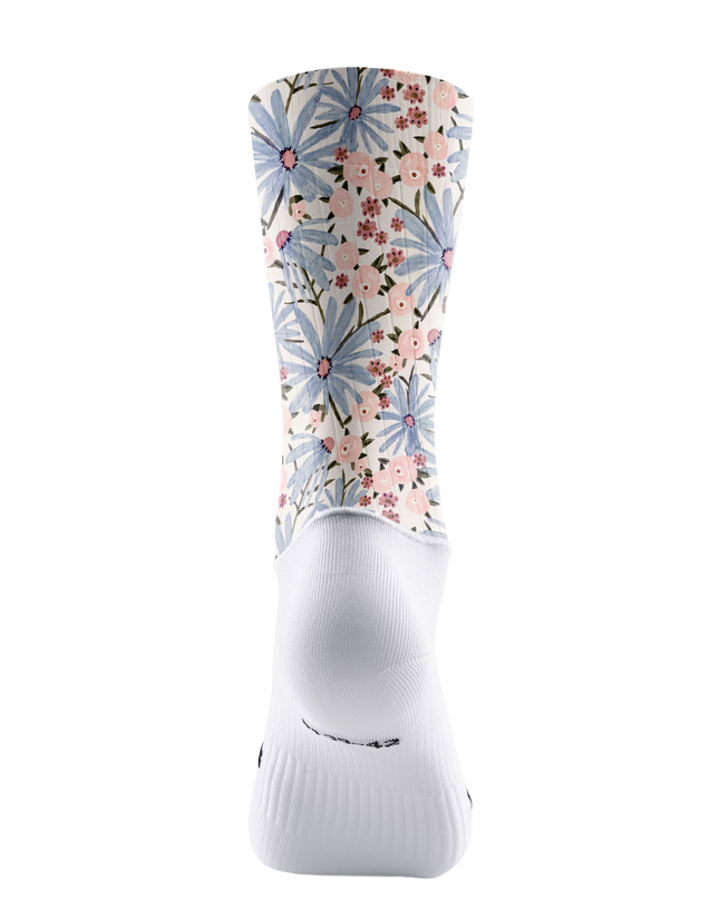 ROCKBROS Soft Pastel Floral Cycling Socks