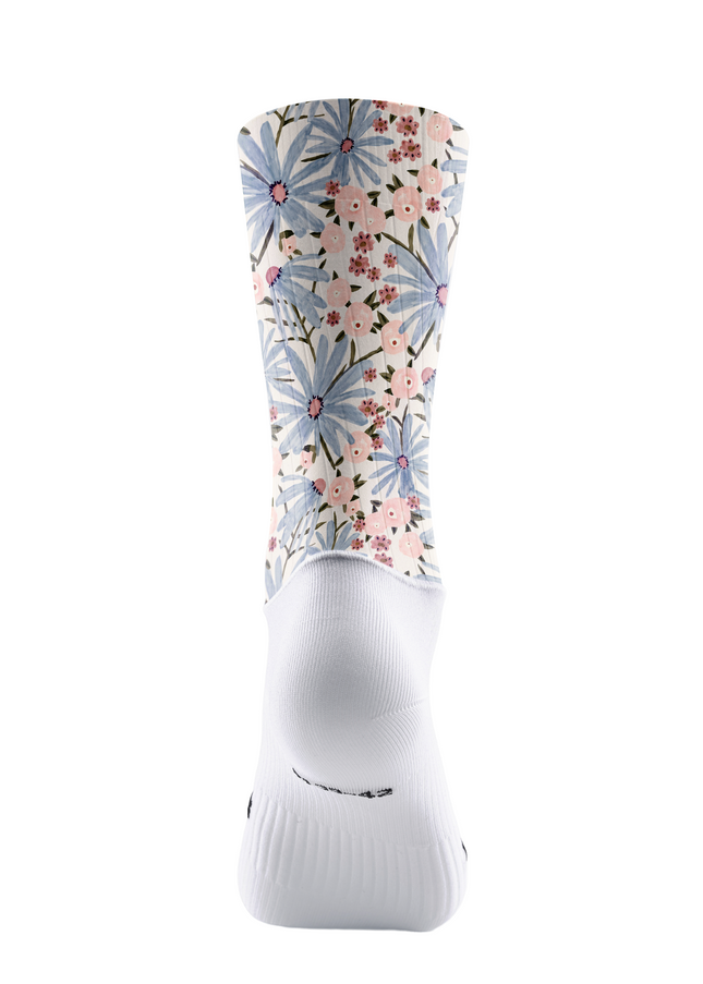 ROCKBROS Soft Pastel Floral Cycling Socks