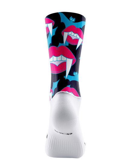 ROCKBROS Vampire Fang Graphic Breathable Cycling Socks