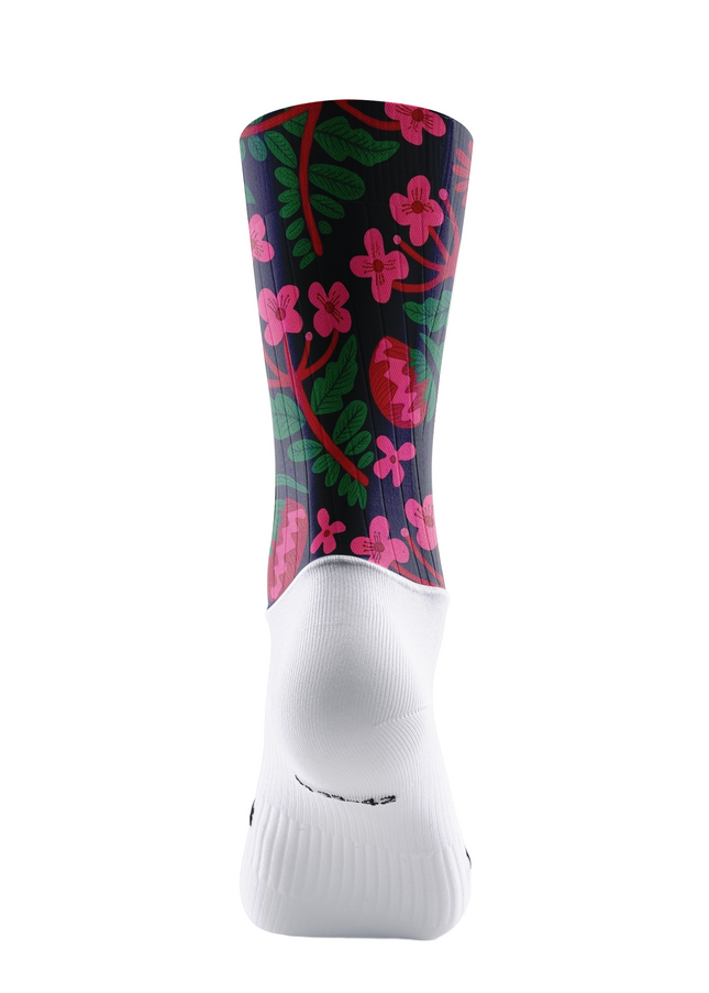 ROCKBROS Women's Floral & Fruit Print Cycling Jersey
