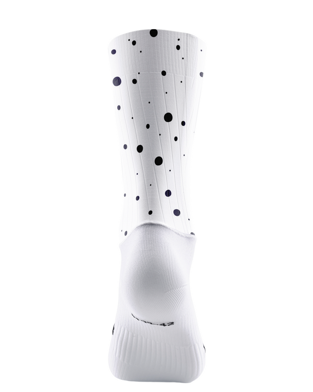ROCKBROS Women's Modern Asymmetrical Black & White Polka Dot Cycling Set