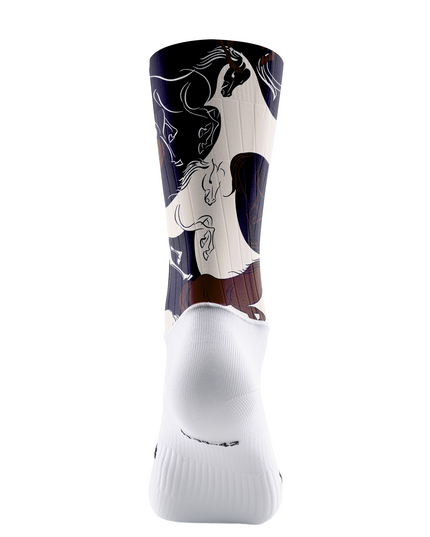 ROCKBROS Equestrian Ink Gallop Cycling Socks