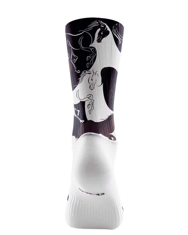 ROCKBROS Equestrian Ink Gallop Cycling Socks