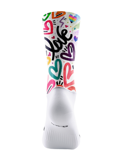 ROCKBROS Graffiti Heart Pop Cycling Socks