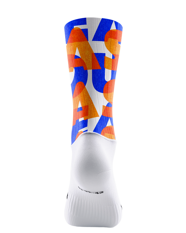 ROCKBROS Dadaist Collage Newspaper Print Cycling Socks