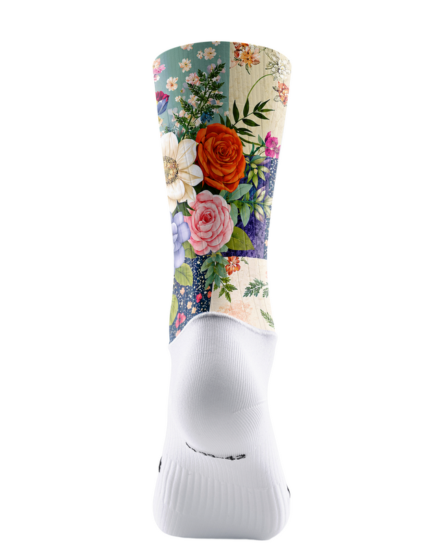 ROCKBROS Vintage Patchwork Floral Cycling Socks