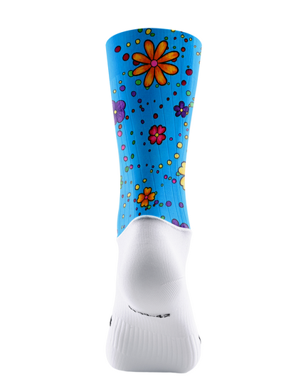 ROCKBROS Cartoon Polka Dot Multicolor Floral Cycling Socks