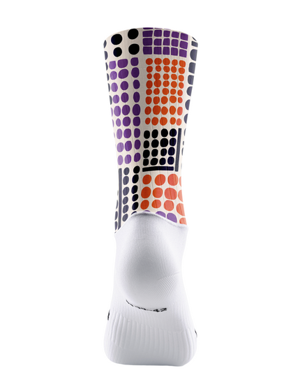 ROCKBROS Retro Patchwork Multicolor Geometric Dot Cycling Socks