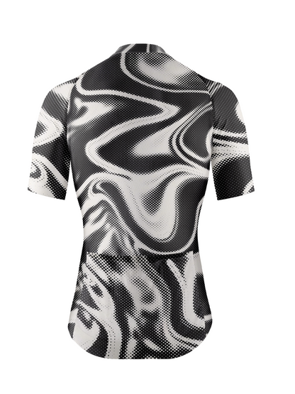 RockBros Men's "Ink Flow" Kinetic Halftone Performance Cycling Jersey