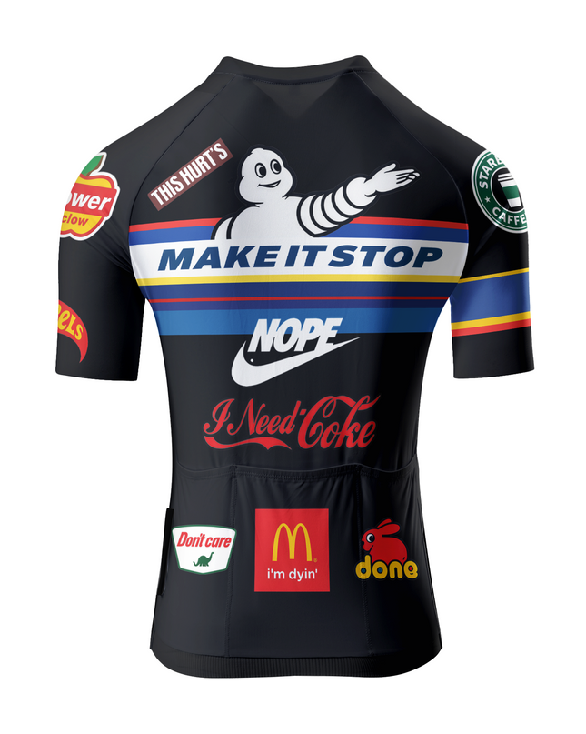 ROCKBROS Women's "Very Tired" Parody Logo Street Art Cycling Jersey