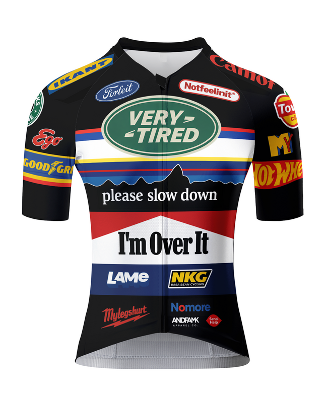 ROCKBROS Women's "Very Tired" Parody Logo Street Art Cycling Jersey