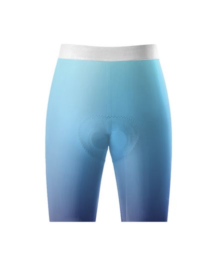 ROCKBROS Women Neon Blue Gradient Cycling Shorts