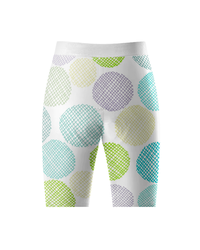 ROCKBROS Women's Colorful Mesh Polka Dot Print Padded Cycling Shorts