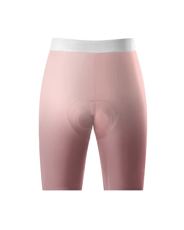 ROCKBROS Women's Blush Ombre High-Waist Padded Cycling Shorts