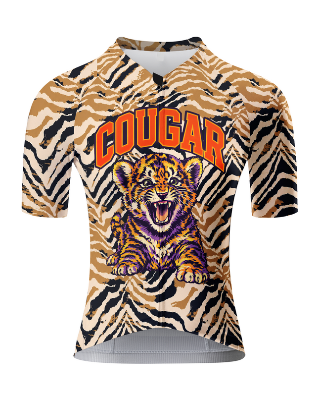 ROCKBROS Women's "Wild Cougar" Tiger Stripe Pro Aero Cycling Jersey