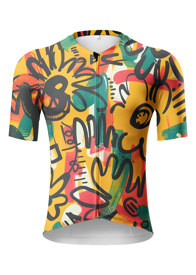 ROCKBROS Men's "Urban Canvas" Abstract Graffiti Pro Aero Set