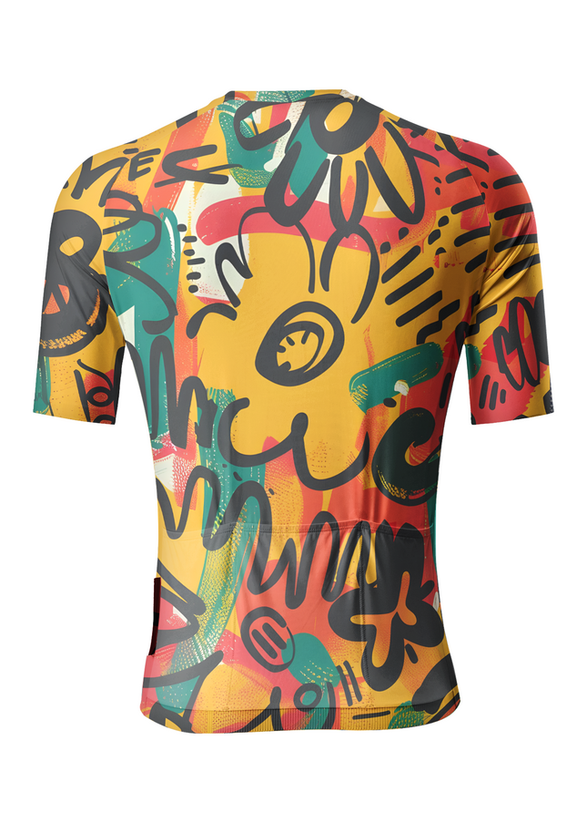 ROCKBROS Men's "Urban Canvas" Abstract Graffiti Pro Aero Set