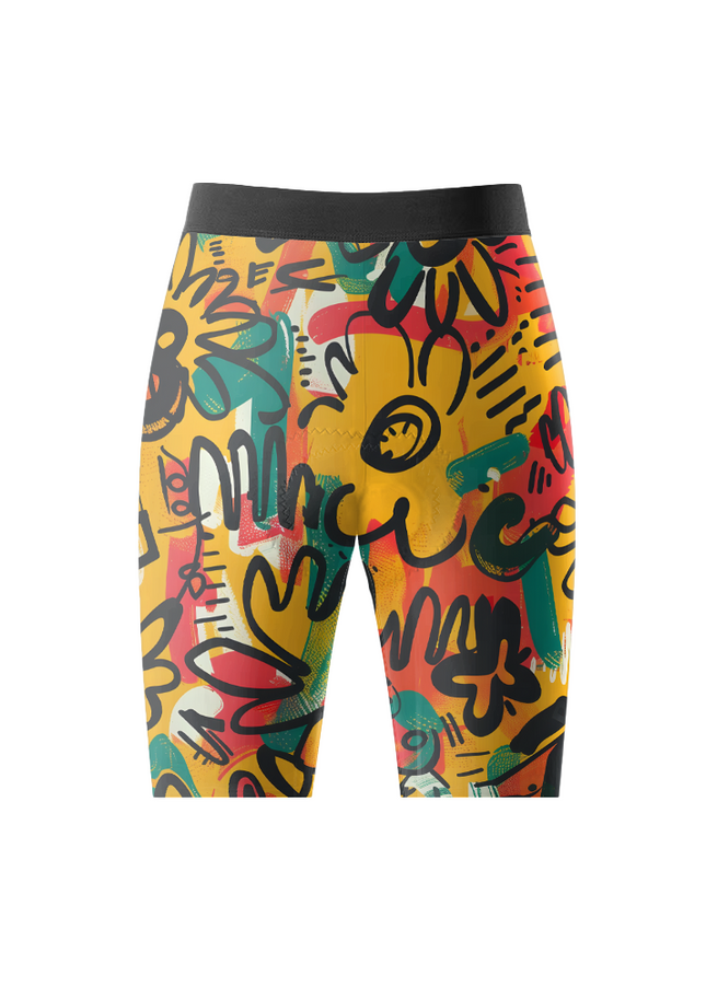ROCKBROS Men's "Urban Canvas" Abstract Graffiti Pro Aero Set