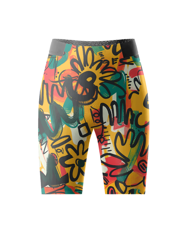 ROCKBROS Men's "Street Beat" Full-Print Artistic Cycling Shorts