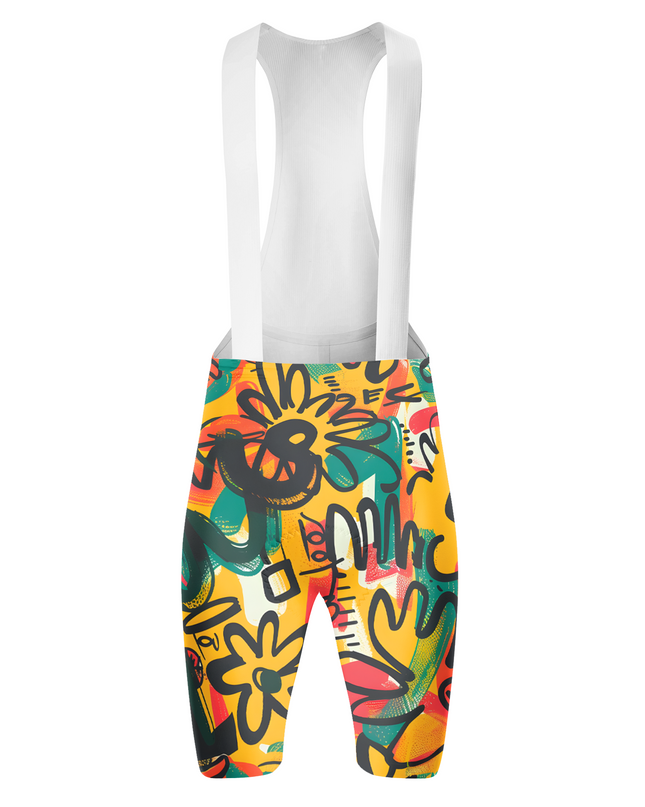ROCKBROS Men's "Vivid Chaos" Full-Graphic Pro Aero Bibs