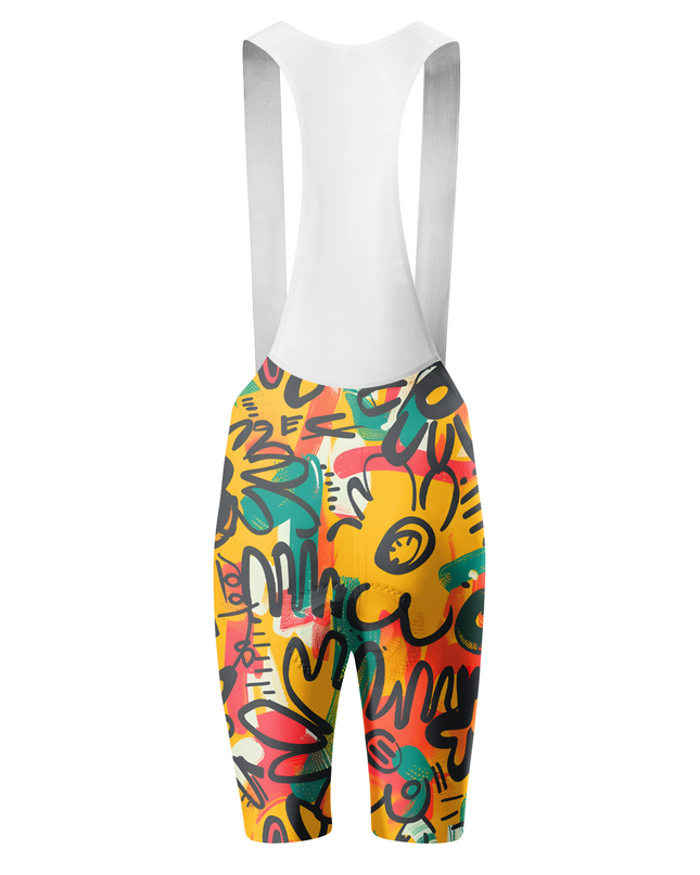 ROCKBROS Men's "Vivid Chaos" Full-Graphic Pro Aero Bibs