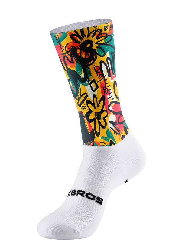 ROCKBROS Men's "Urban Canvas" Abstract Graffiti Pro Aero Set