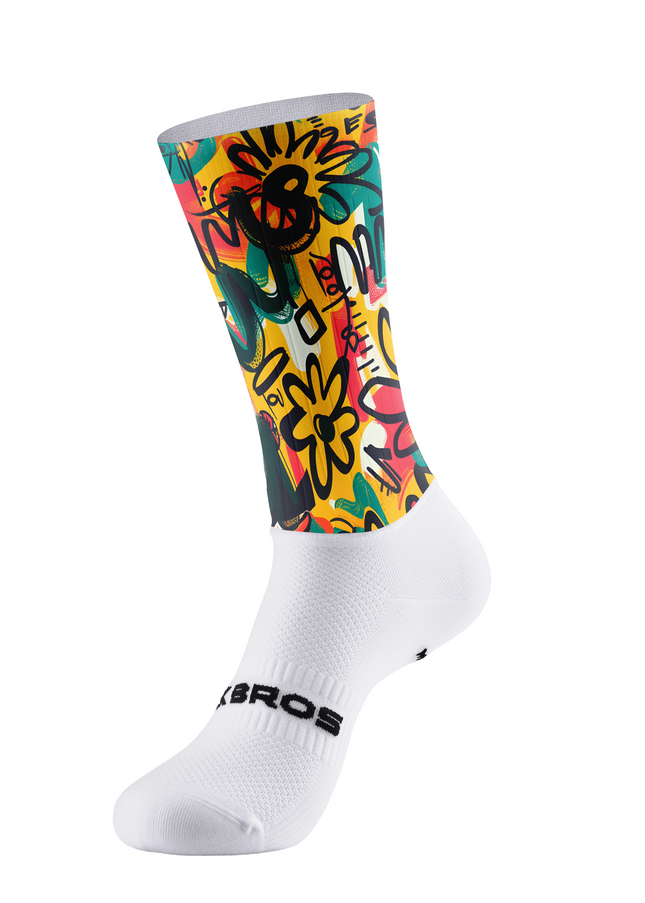 ROCKBROS Men's "Urban Canvas" Abstract Graffiti Pro Aero Set