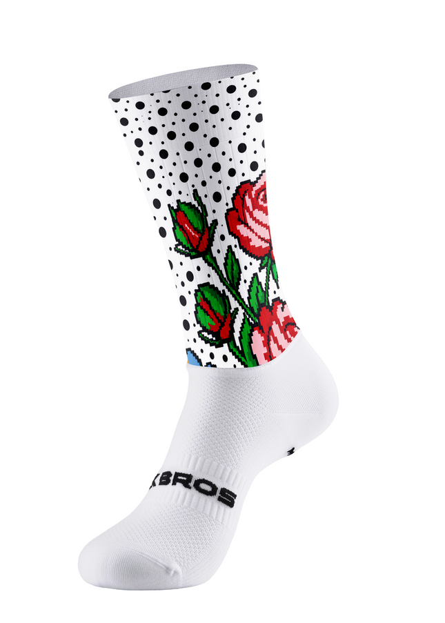 ROCKBROS Men's "Digital Rose" Pixel Art & Polka Dot Aero Set