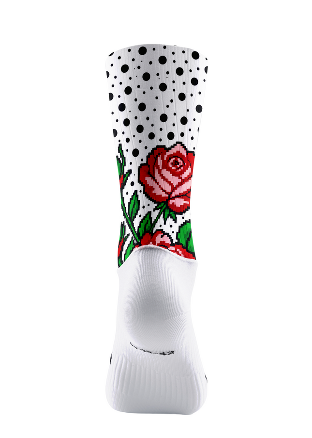 ROCKBROS Men's "Digital Rose" Pixel Art & Polka Dot Aero Set