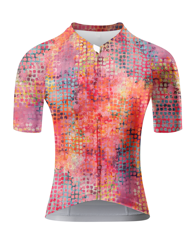 ROCKBROS Women's Chromatic Halftone Ink-Dye Pro Aero Cycling Jersey