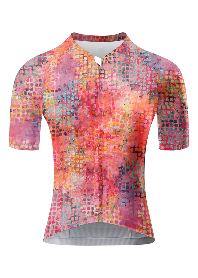 ROCKBROS Women's Chromatic Halftone Ink-Dye Pro Aero Cycling Jersey