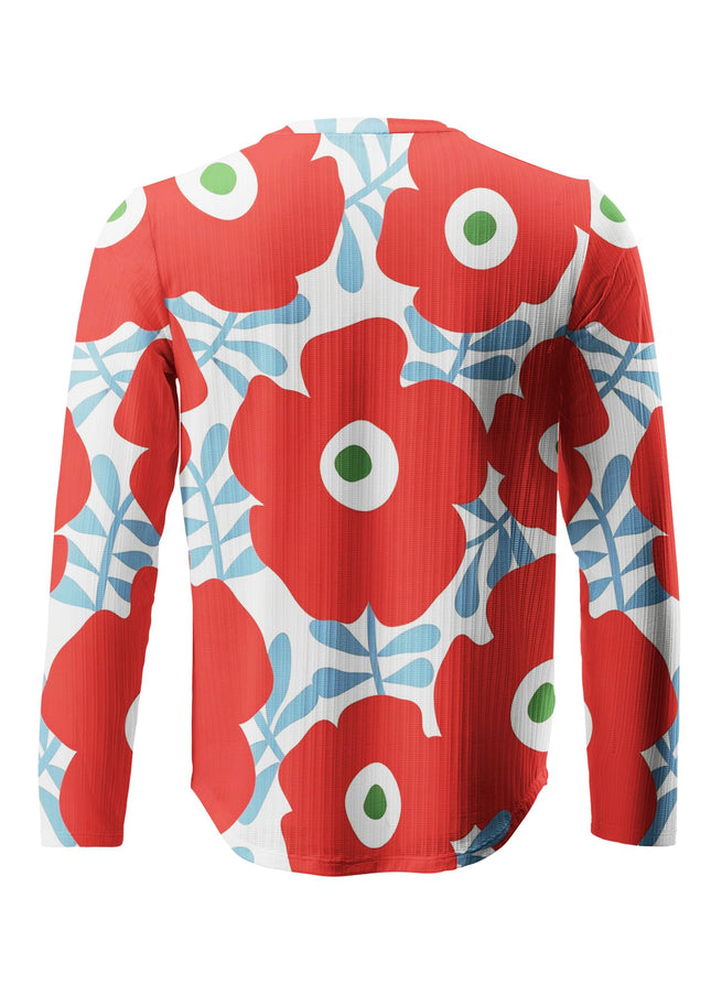 ROCKBROS Scandinavian Flower Print Sweatshirt