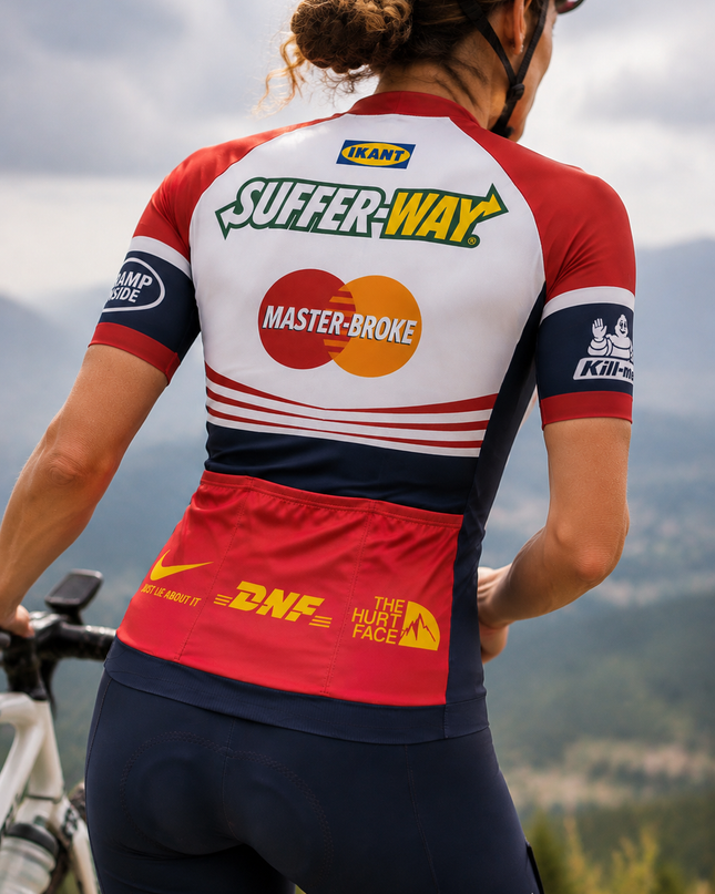 ROCKBROS Women's "Dead Bull" Satirical Parody Pro Cycling Bibs
