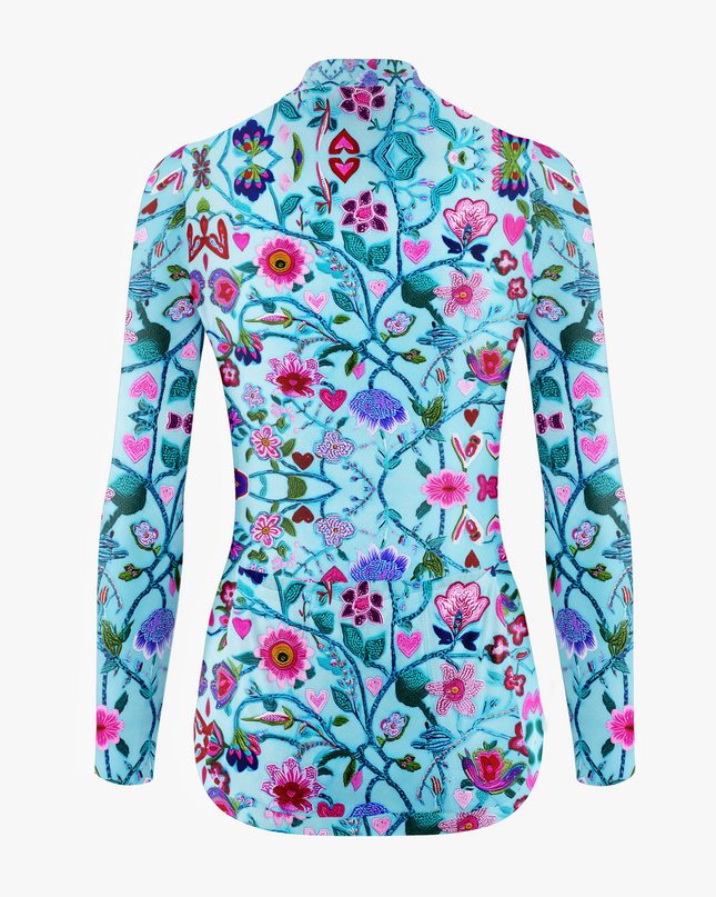 Women's Floral Long Sleeve Cycling Jersey