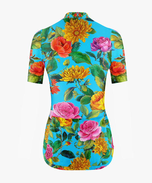 RockBros Women's Floral Bloom Cycling Jersey