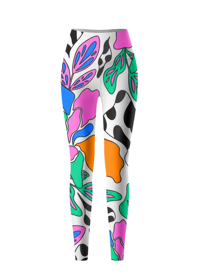 ROCKBROS Women Tropical Pop Art Long Yoga Pants