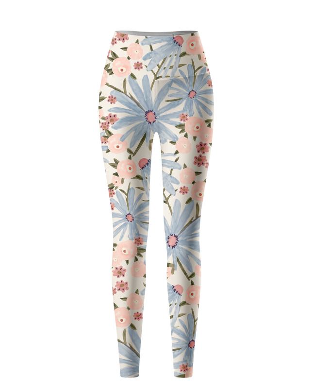 ROCKBROS Women Soft Daisy Garden Long Yoga Pants