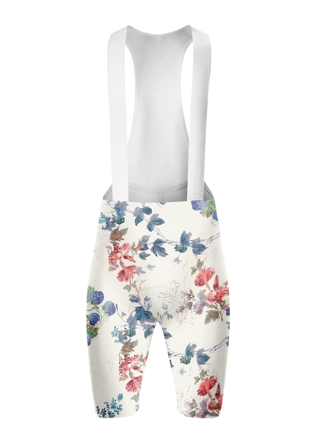 ROCKBROS Women's Watercolor Vintage Berry & Floral Print Short Sleeve Cycling Set