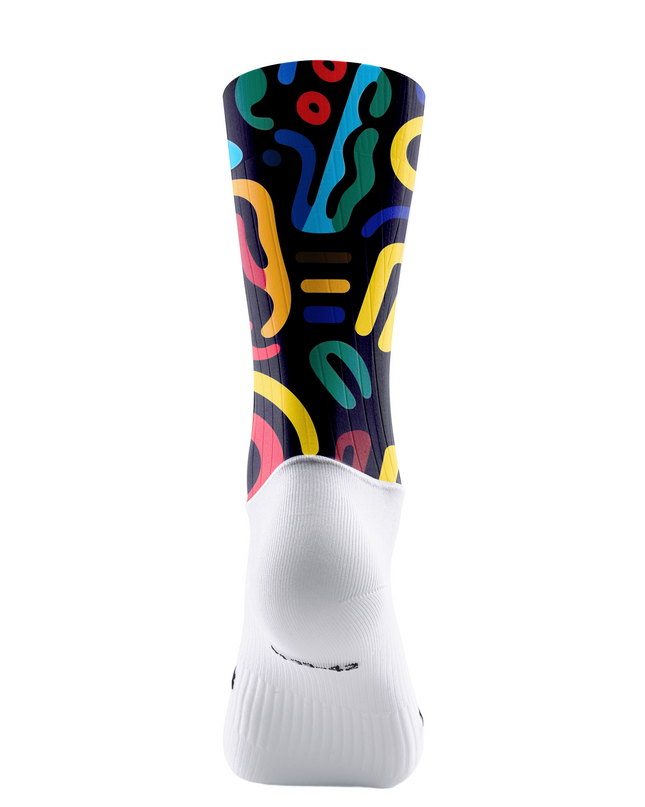 ROCKBROS Women's Unisex Colorful Abstract Doodle Cycling Jersey
