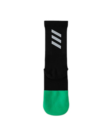 One Size Reflective Stripe Mid-Calf Cycling Socks