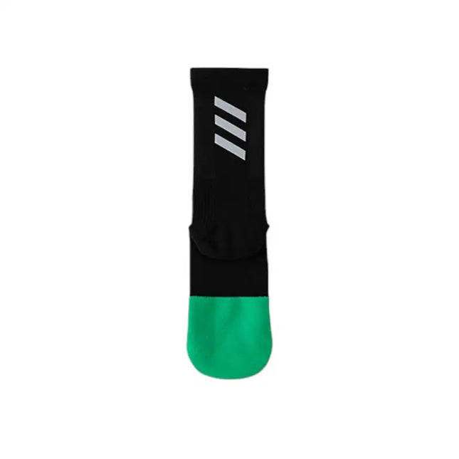 One Size Reflective Stripe Mid-Calf Cycling Socks