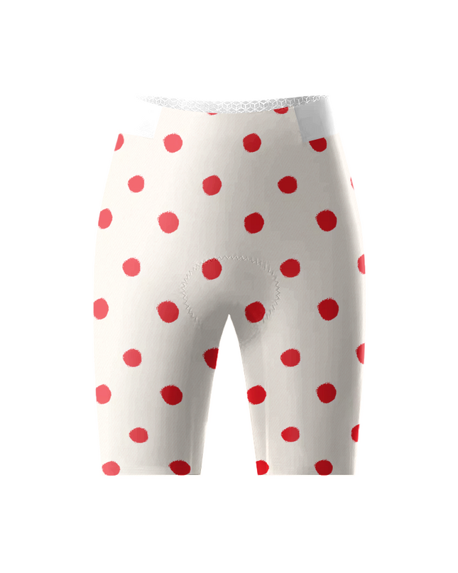 ROCKBROS Women's Crimson Dot Retro-Chic Cycling Shorts