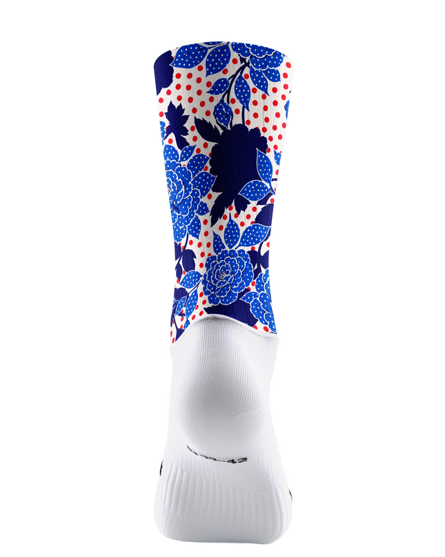 ROCKBROS Women's Indigo Bloom & Polka Mix All-Weather Pro Aero Set